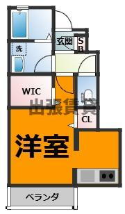 仲介手数料０円！フィオーレ中前田の間取り