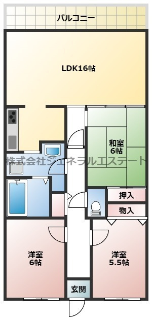 PHOENIX COURT 交野Ⅰの間取り