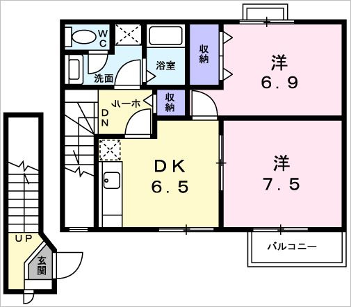 ソレアードⅡの間取り