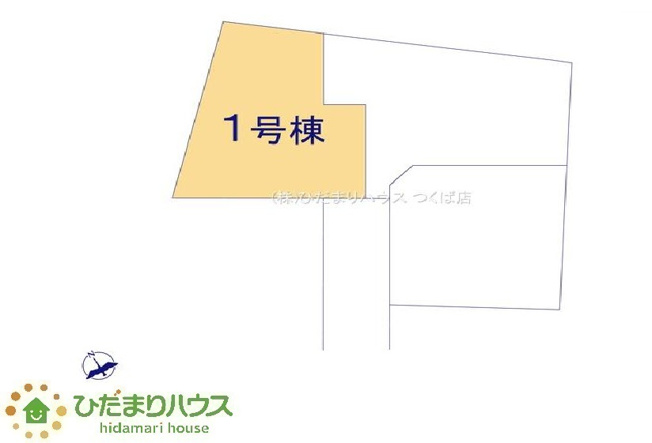 【区画図】 | 笠間市平町第4　新築戸建　1号棟 | 車の出し入れがしやすい並列駐車場を2台完備