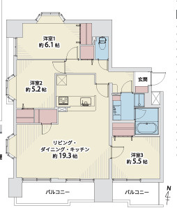 【間取り】 | 【ペルル白壁】✨️仲介手数料無料✨️山吹小学校・冨士中学校