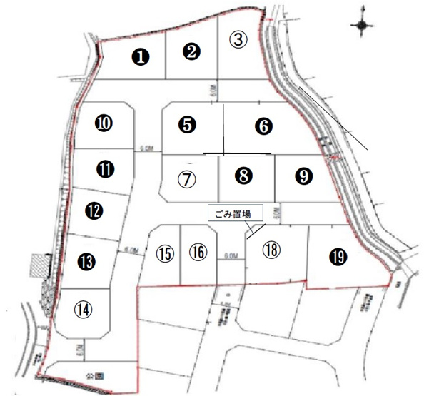 【外観】 | 和歌山市直川681外　直川分譲地１８号地 | 全17区画　１８号地です。土地面積58.58坪です。