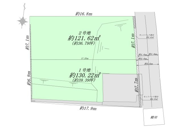 ヴィレッタの杜 本山北町5丁目Dの区画図