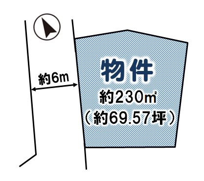 栃木市城内町2丁目の土地図