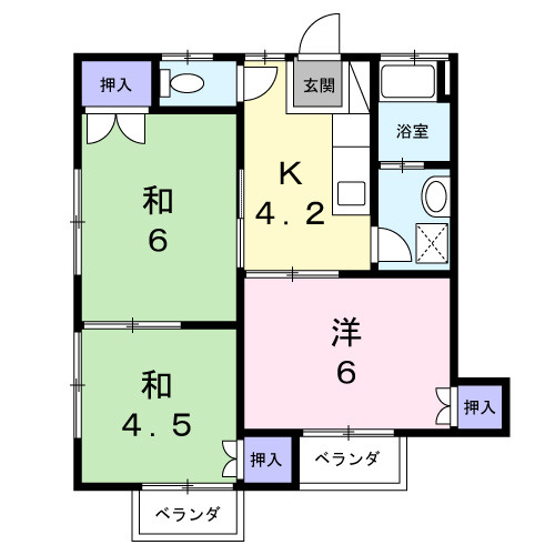 【間取り】 | コーポ原の内