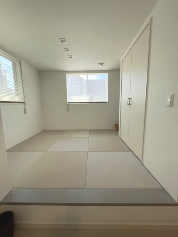 宇品西2丁目　一戸建ての和室|2階には洋のリビングになじみながら、こあがりで空間ゾーニングが叶いフレキシブルに使える和室があります