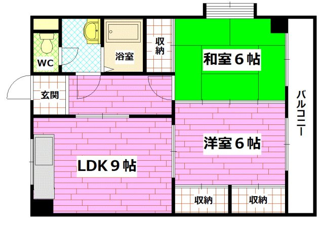安芸郡海田町堀川町の賃貸マンションの間取り