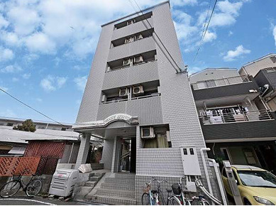 大阪市東淀川区東中島２丁目の一棟マンションの外観