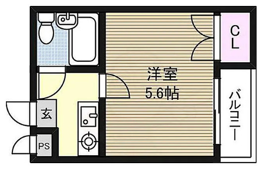 大阪市東淀川区東中島２丁目の一棟マンションの間取り