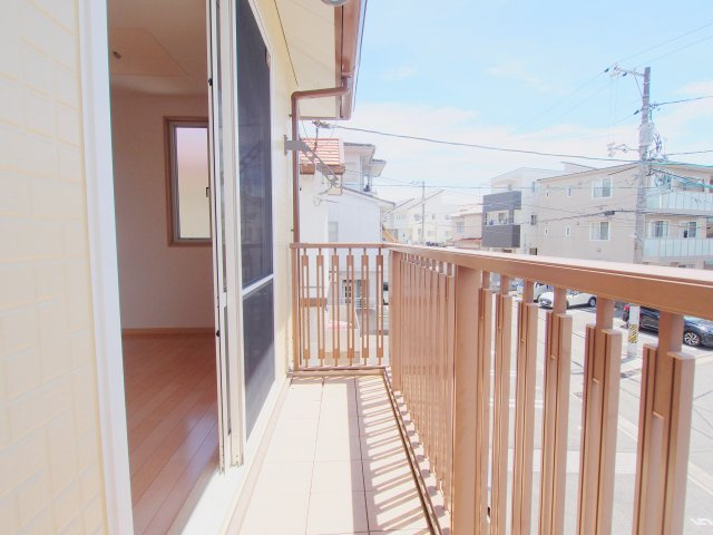 カーサS　壱番館のバルコニー