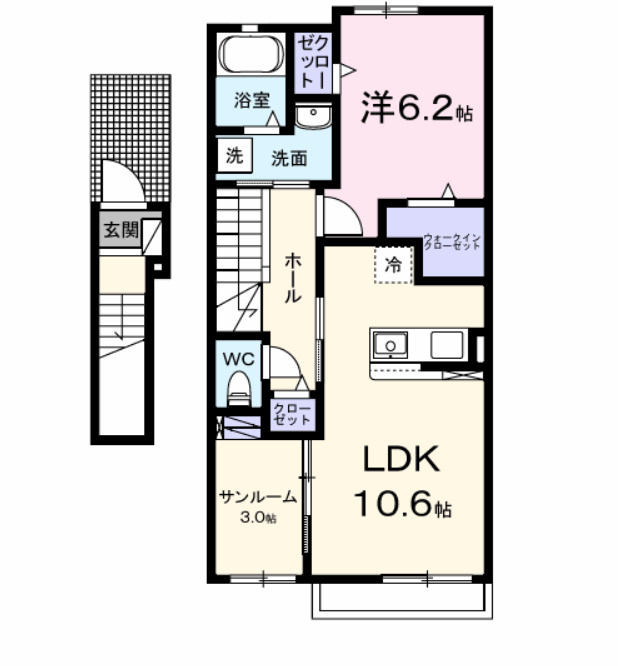 アイランドヒルズ右籾　Ⅱの間取り|間取図