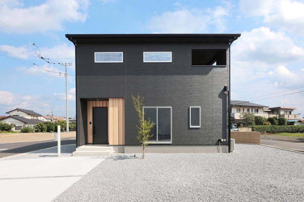 栃木市片柳町1丁目　新築戸建6-6の外観パース