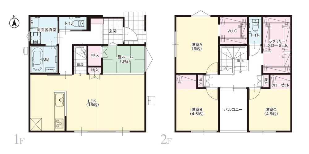 栃木市片柳町1丁目　新築戸建6-6の間取り
