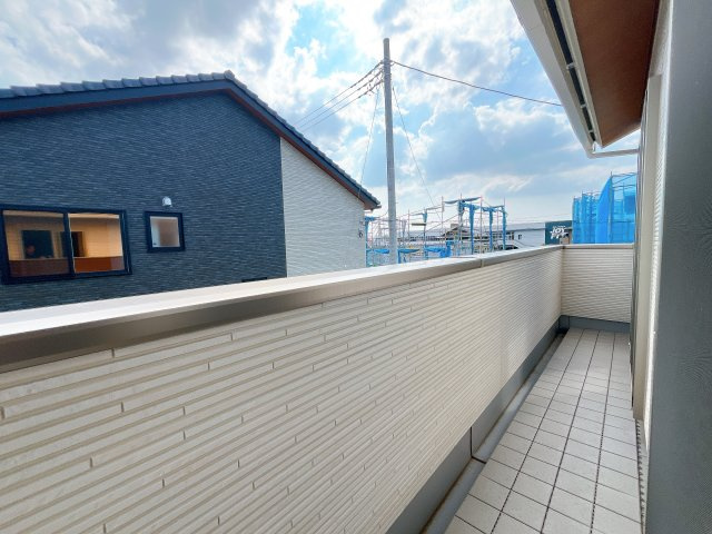 深谷市上柴町東3丁目　新築住宅のバルコニー