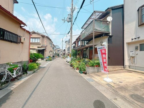 緑が丘　建築条件付土地の前面道路含む現地写真