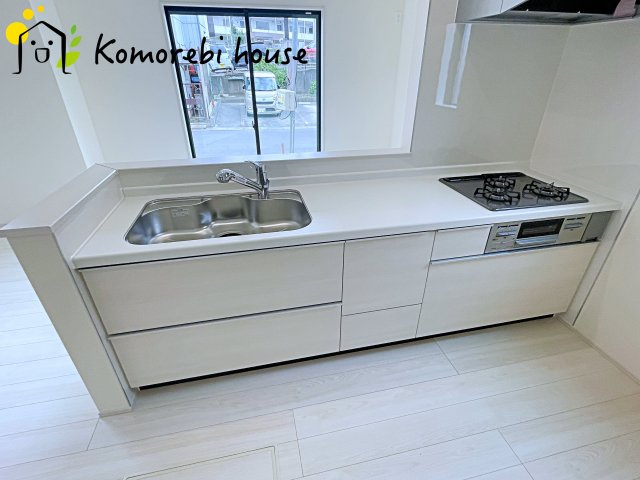 上尾市原市　第5期　新築一戸建て　Aのキッチン|使いやすいキッチンです