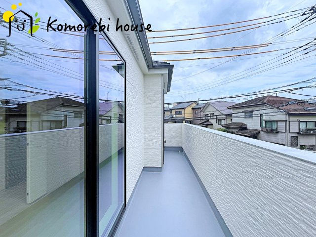 上尾市原市　第5期　新築一戸建て　Aのバルコニー|お洗濯にも便利なバルコニー付き