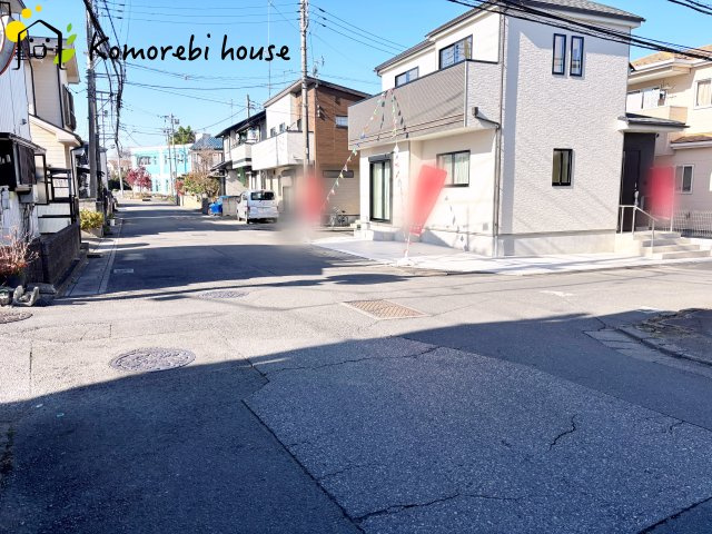上尾市原市　第5期　新築一戸建て　Aの前面道路含む現地写真|撮影：'25/12/1