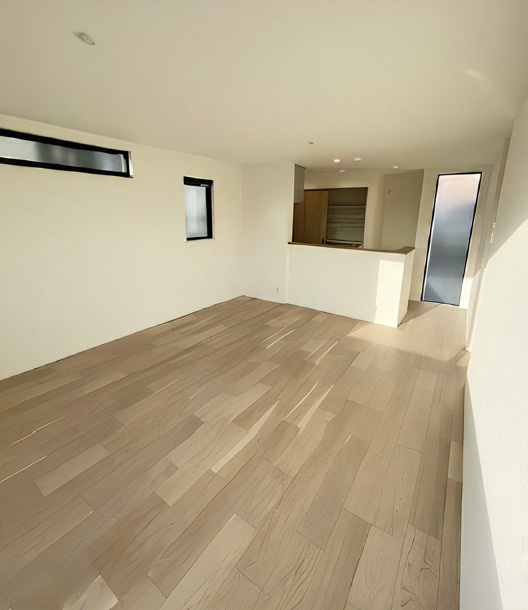 和光市新倉2丁目　始発駅×オール電化　車庫付き戸建の居間・リビング