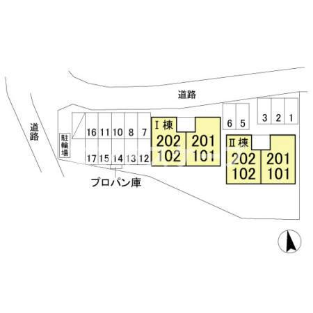 ヴィラ・ウィロー　Ⅱの区画図|高崎、前橋のお部屋探しはエンドスケープまで！お客様の理想お聞かせ下さい♪