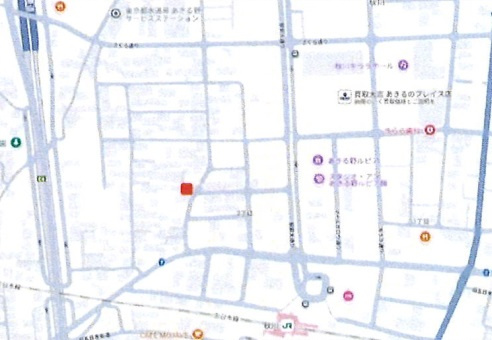 あきる野市雨間　売地の地図