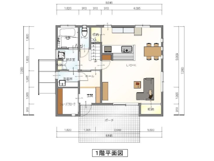 【No.7391】賀露町西/4LDK/LDK31帖♪/太陽光発電システムの間取り|1階