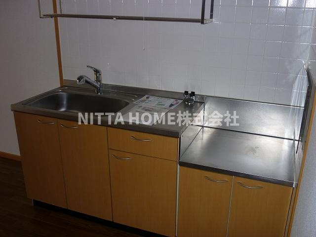 アンソレイエのキッチン|ガスコンロ設置可能です◆