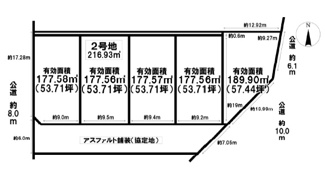 【土地図】 | 岐阜市六条南5区画の分譲地登場！敷地広々53坪以上！南道路日当り良好♪建築条件はございません！ | 岐阜市六条南5区画の分譲地登場！敷地広々53坪以上！南道路日当り良好♪建築条件はございません！