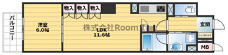 【間取り】 | リーガル南久宝寺Ⅱ