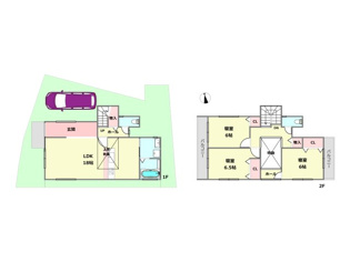 ﻿開放感、採光、風通しの良い吹き抜けのある家（参考プラン図）