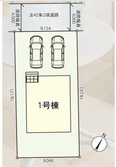 クレイドルガーデン八戸市桜ケ丘 第12 1号棟の駐車場