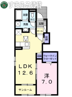【間取り】 | コスモⅣ　西尾市吉良町