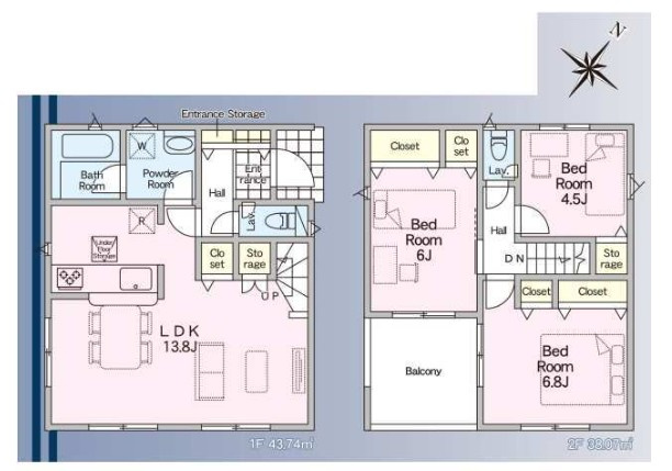 東越谷10丁目1号棟　新築戸建