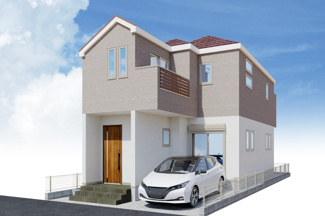 【外観】 | 座間市緑ケ丘5丁目  2号棟 1期 | イメージパース（完成時に現況と異なる場合は現況優先となります）