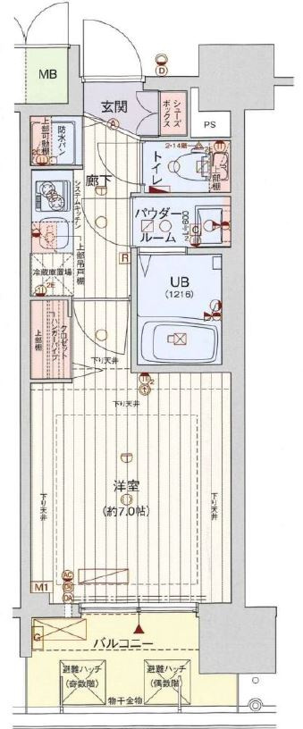 クリスタルグランツ難波Ⅱの間取り