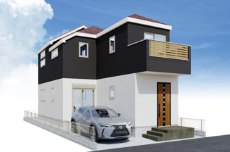 【外観】 | 座間市緑ケ丘5丁目  1号棟 1期 | イメージパース（完成時に現況と異なる場合は現況優先となります）