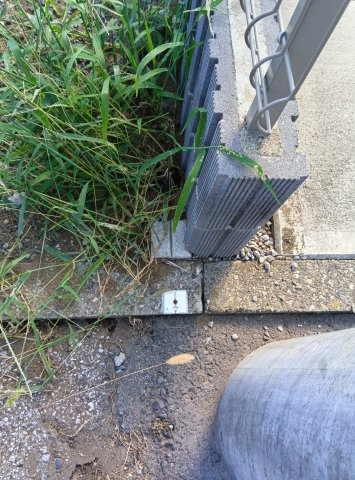 筑西市幸町1丁目のその他|北側の方との境界です