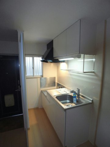 レジデンスタナカＢのキッチン|キッチンでお料理をお楽しみください