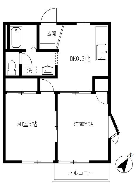 パークハイムＡの外観