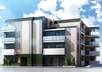 【外観パース】 | 鉄筋コンクリート造のがっちりとした建物。