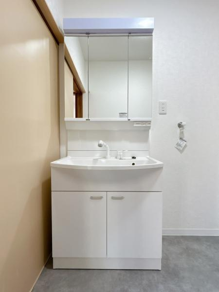 宇城市小川町川尻　戸建ての独立洗面台