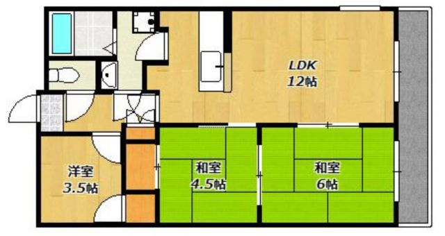 ロイヤルメゾン富士の間取り