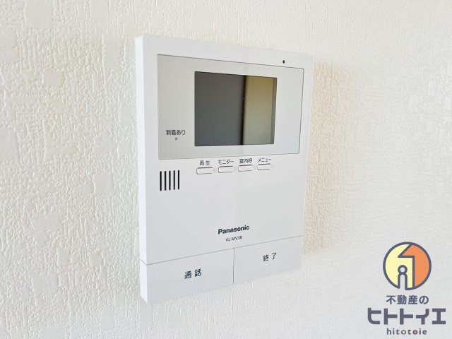 アクロス野町のセキュリティ|モニター付きインターホンです♪