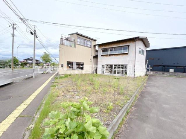 【商談中】花巻市石神町　土地の外観|台形の形になります。
