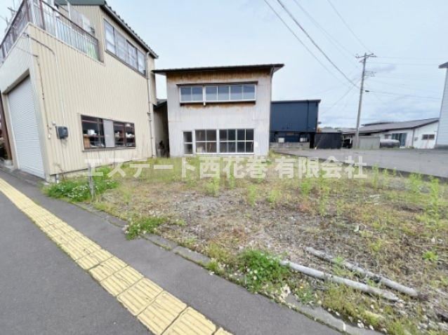 【商談中】花巻市石神町　土地の外観|上物は取り壊してのお渡しです