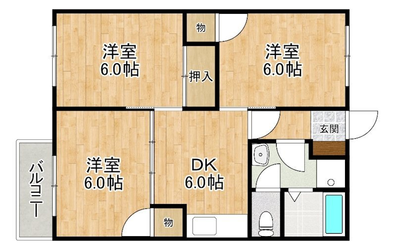 ポエムハイツの間取り