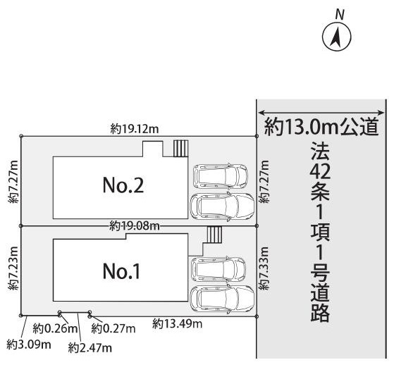 鎌倉逗子ハイランド分譲地内　新築住宅の区画図