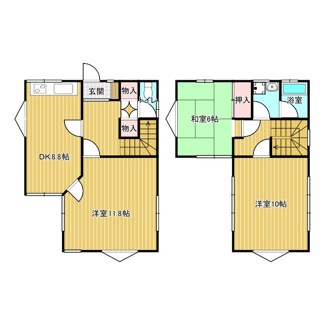 【間取り】 | 草香北507-80　戸建　