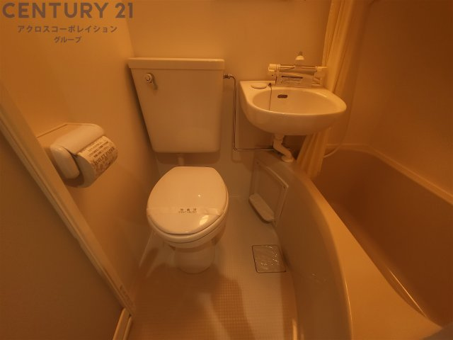 浴室にトイレがあります