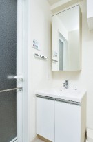 川口市西川口一丁目　レアライズ西川口　2階の独立洗面台|※賃貸中のためパンフレッドから転載しております